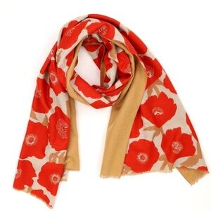 Poppies Red Reversible Wrap Versatile Stylish rockflowerpaper